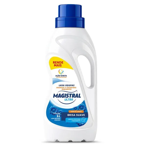 Lava Roupas Líquido Magistral Ultra Brisa Suave 1l LAVA ROUPAS LIQ MAGISTRAL ULTRA 1L BRISA