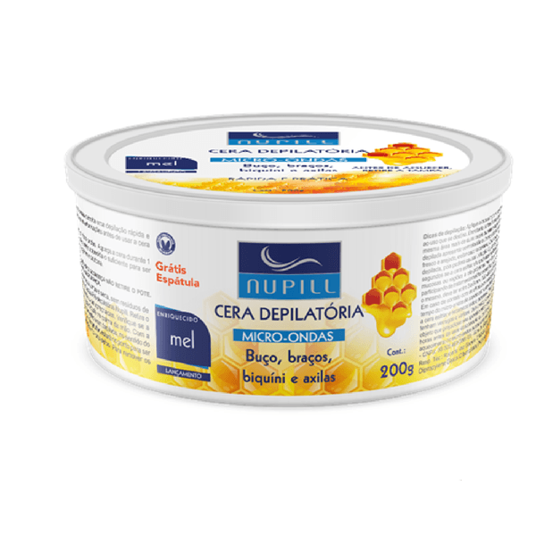 Cera Depilatória Nupill Micro-ondas Mel 200g