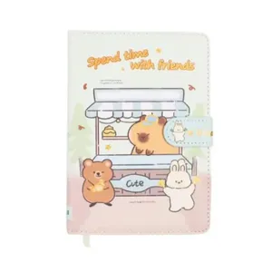 Agenda B6 UNISO Capivara Estampa 1 com 132 Folhas Papel 80 G-M2 Formato 122 X 171MM Agenda B6 UNISO Capivara Estampa 1 132 Folhas Papel 80 G-M² 122 X 171MM
