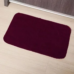 Tapete para Banheiro Tapetes Junior Algodão Color 40x60cm Vinho Antiderrapante
