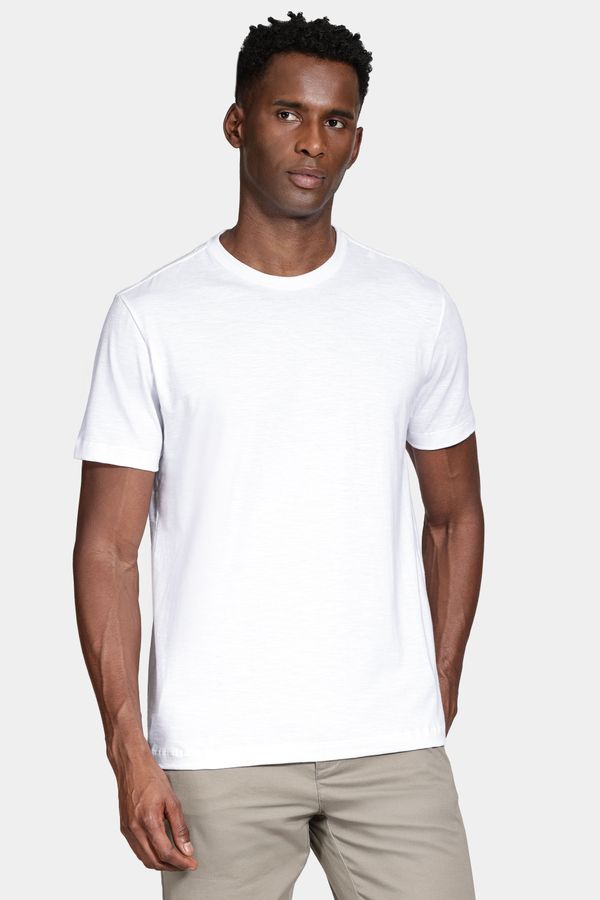 Camiseta Manga Curta Algodão Flame Off White - M