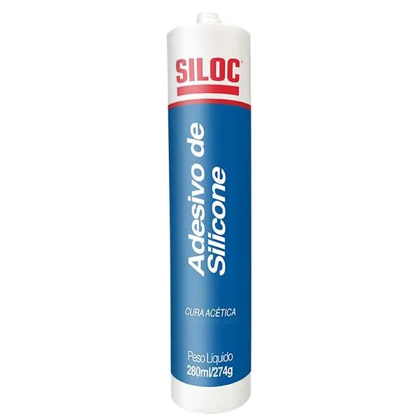 Borracha de Silicone Preto Acético 280 ml - SILOC