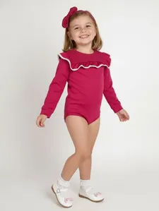 Body Crepe Infantil Para Menina - PINK 8