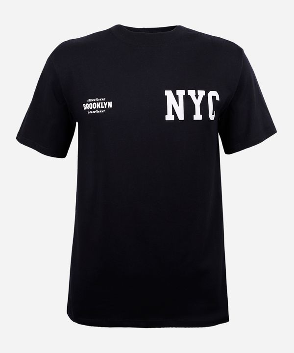 camiseta juvenil de algodão estampada preta 12