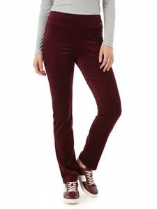 Calça Veludo Cotelê Feminina BORDO G
