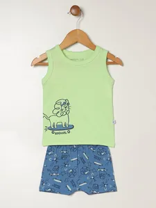 Conjunto Curto Infantil Para Bebê - VERDE M
