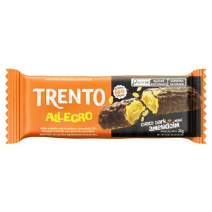 Wafer Trento Allegro Choco Dark Com Amendoim 26g