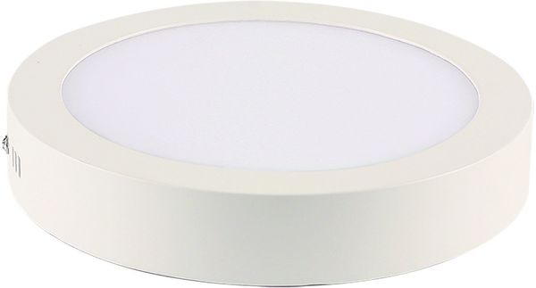 Painel LED de Sobrepor Redondo 18W 6500K Alumínio Blumenau Branco Bivolt
