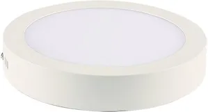 Painel LED de Sobrepor Redondo 18W 6500K Alumínio Blumenau Branco Bivolt