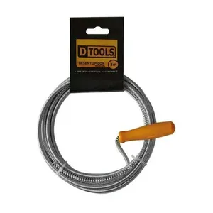 Desentupidor Manual 3 Metros para Canos e Tubulações Prático e Eficiente Dtools Desentupidor Manual 3 Metros para Pias e Ralos Eficiente e Econômico Dtools