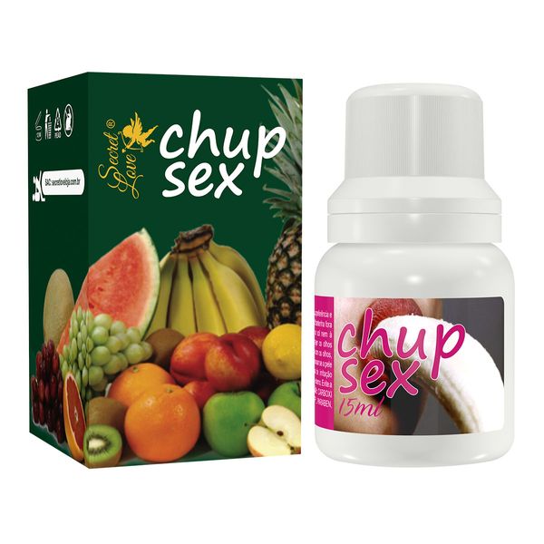 Chup Sex Óleo Comestível 15ml Secret Love Chup Sex Óleo Comestível Salada de Frutas 15ml Secret Love