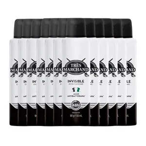 Kit Desodorante Aerossol Très Marchand Invisible 150ml - 12 Unidades