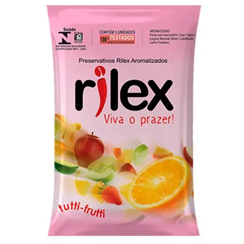 Preservativo Rilex Tutti-Frutti 3 Unidades