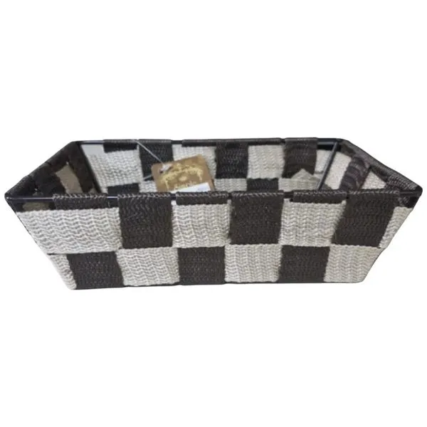 Cesto De Tecido Xadrez Simple Storage Watts 20x11,5x5,5cm (MP)