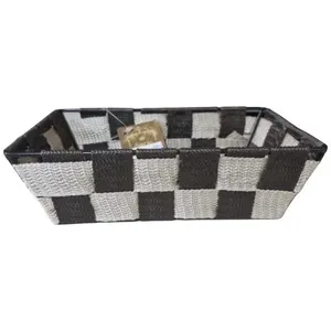 Cesto De Tecido Xadrez Simple Storage Watts 20x11,5x5,5cm (MP)