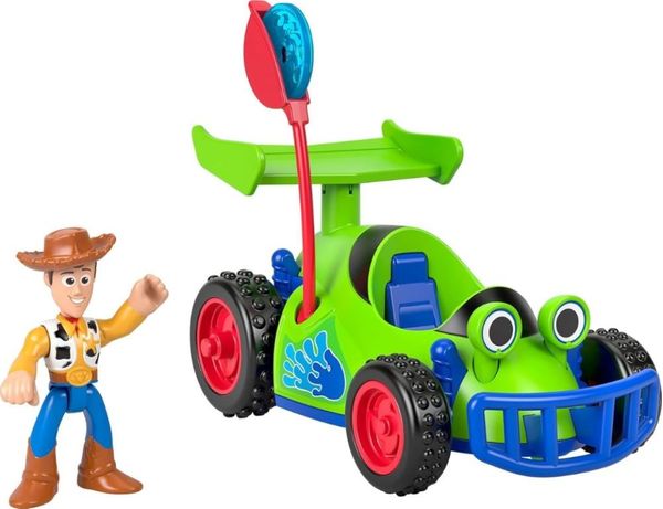 Boneco Woody e R.C c/ Discos Lançáveis - Imaginext - Toy Story - Fisher Price - Mattel