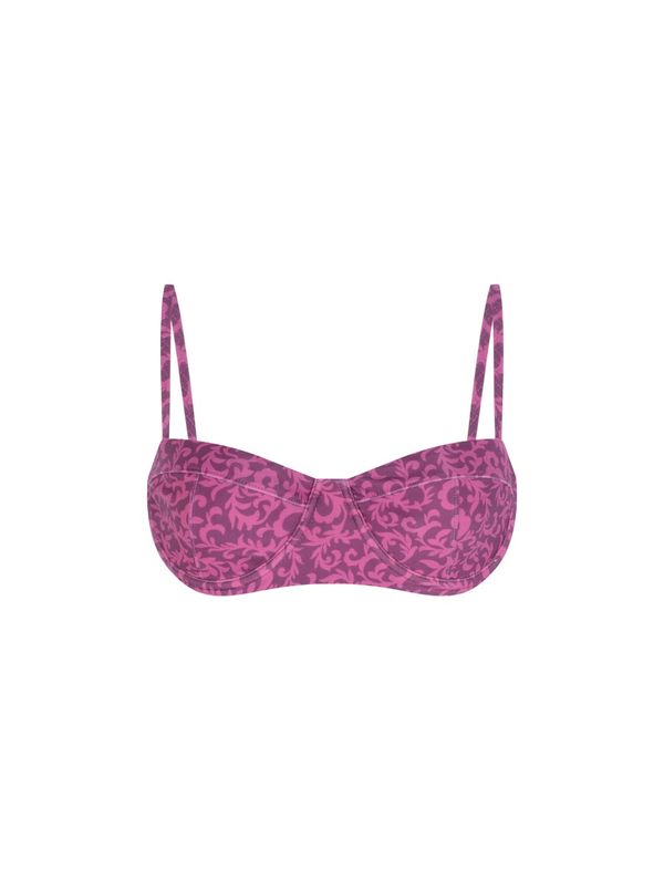Top Meia Taça Estampado Lovina ROSA P
