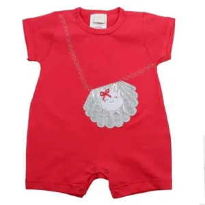 Macacão Curto Bebê Din Don M Coral 16806 (MP)
