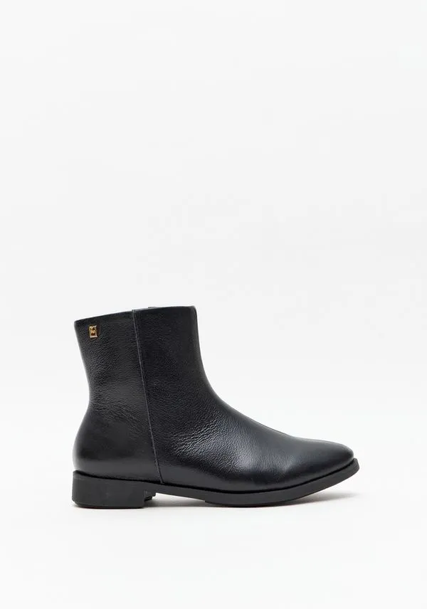 Bota Montaria Couro Cano Baixo Preto 34