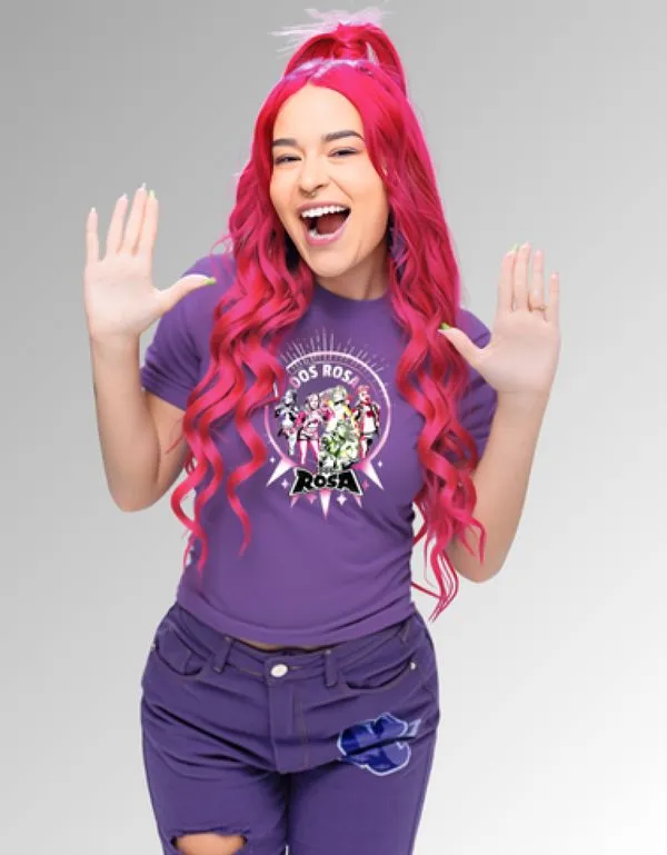 Camiseta de Algodão Dos Rosa Roxa Brasão 12 / Roxo