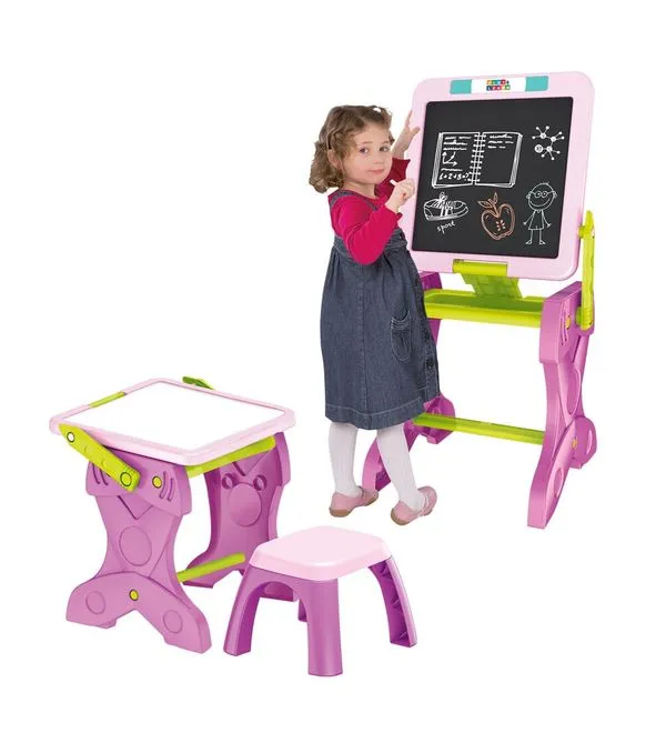 Mesa 2 em 1 com Banquinho e Lousa Play & Learn BR1766