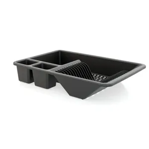 Escorredor de Louça Full Preto 43x28x8cm - Utility