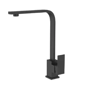 Torneira Monocomando Gourmet Cozinha Bica Alta de Mesa em Latão Fosco Preto Eco Metais Torneira Monocomando Gourmet Bica Alta de Mesa Latão Preto Fosco Eco Metais