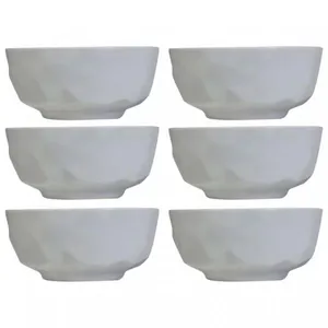 Conjunto com 6 Tigelas G Edros em Porcelana 2 L Germer Branco