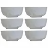 Conjunto com 6 Tigelas G Edros em Porcelana 2 L Germer Branco