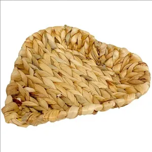Cesta Coração em Fibra Natural 24 cm L`Hermitage Natural