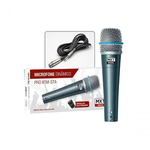 Microfone Dinamico Pro Btm-57a Metal Com