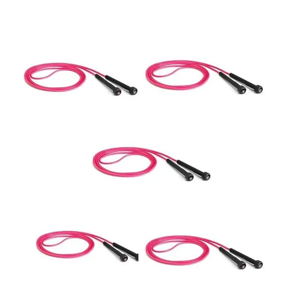 Kit 05 Corda de Pular Pvc 275cm para Treino de Agilidade e Resistência Rosa Atrio Kit 05 Corda de Pular Pvc 275cm para Exercícios de Corpo Todo Rosa Atrio
