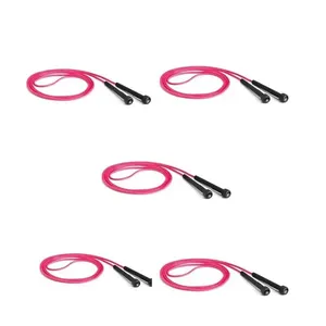Kit 05 Corda de Pular Pvc 275cm para Treino de Agilidade e Resistência Rosa Atrio Kit 05 Corda de Pular Pvc 275cm para Exercícios de Corpo Todo Rosa Atrio