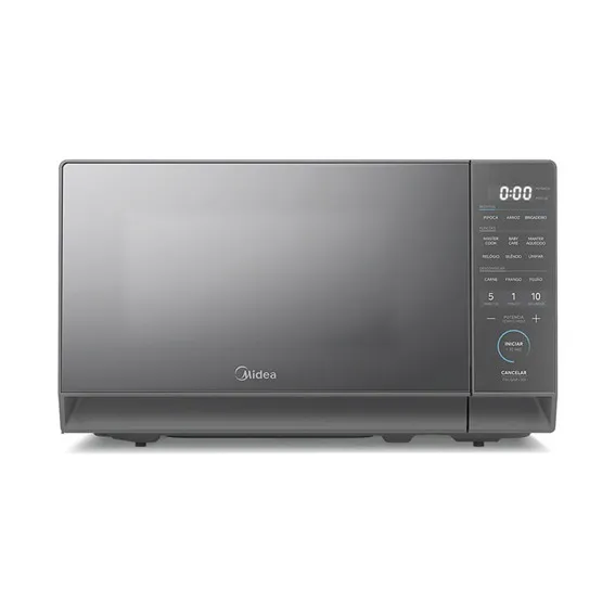 Micro-Ondas 20L Prata Porta Espelhada MasterCook Midea Outlet MHP20S1_OUT - 127v