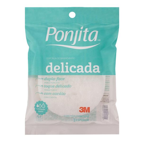 Esponja De Banho Ponjita Delicada 3m Do Brasil 1 Unidade