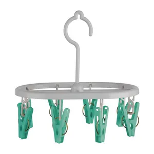 Mini Varal Oval com 8 Prendedores Flash Limp 9386