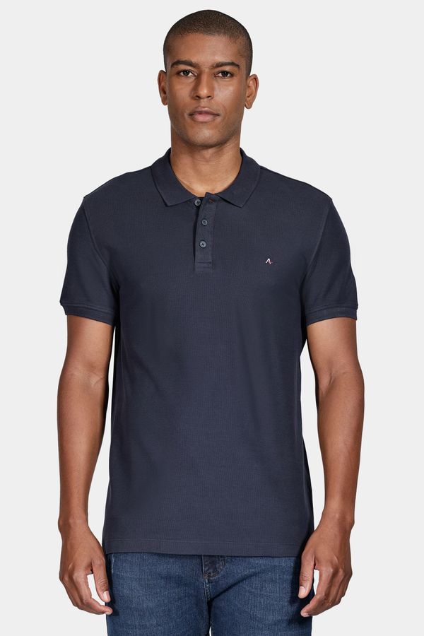 Polo Manga Curta Cotton Piquet Basic Marinho - XXG