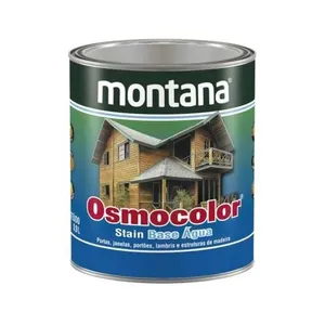 Stain Base Água para Madeira Osmocolor Nogueira Acetinado Proteção UV Hidrorrepelente Marrom Montana Stain Base Água para Madeira Osmocolor Nogueira Acetinado Proteção UV Marrom Montana