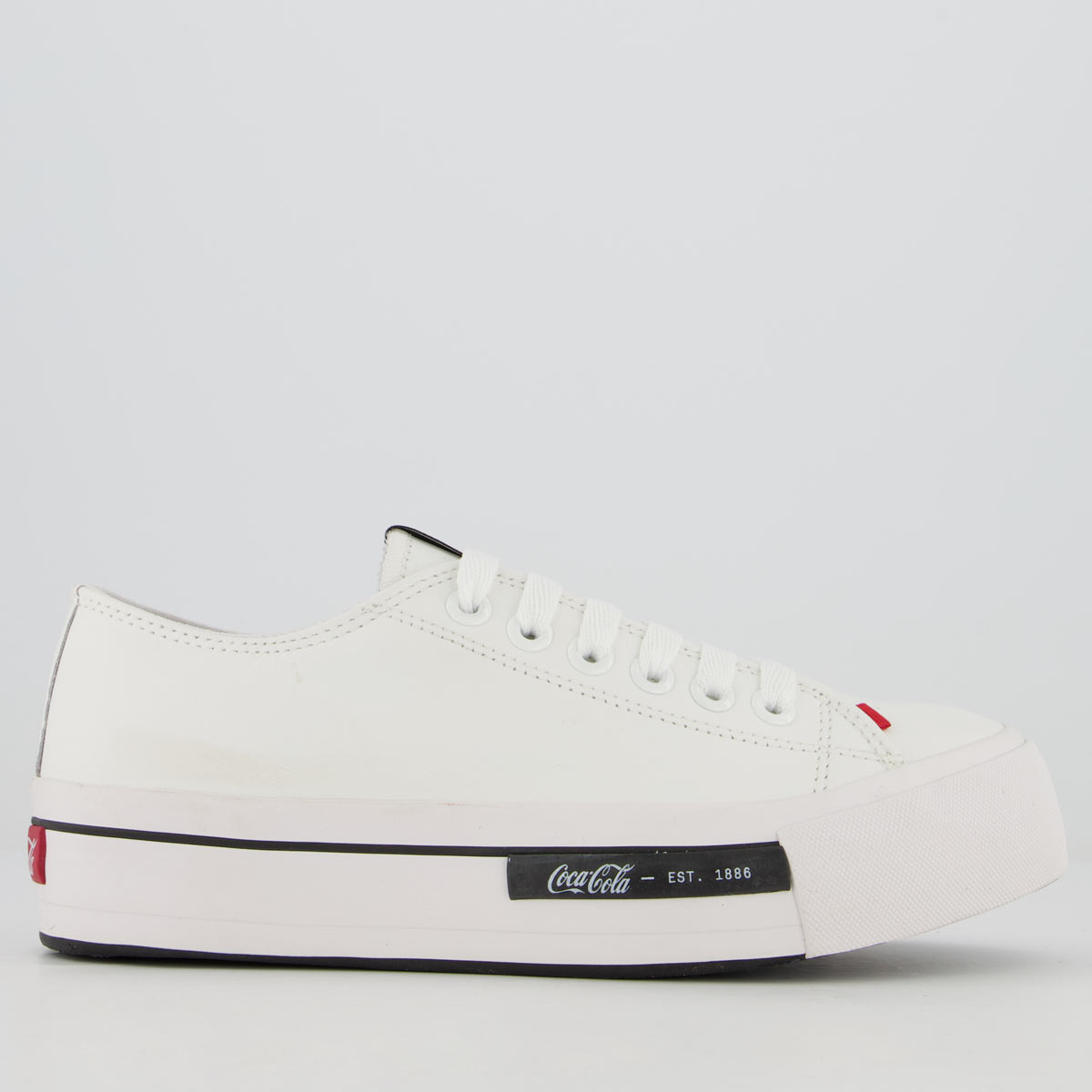 Tênis Coca Cola Daytona Plataforma Leather Feminino