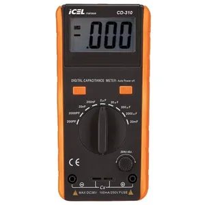 Capacímetro Digital CD-310 para Medição de Capacitância de 200PF a 20000UF com Resultados Precisos e Estáveis Icel Capacímetro Digital CD-310 Faixa de 200PF a 20000UF com Resultados Precisos e Estáveis Icel
