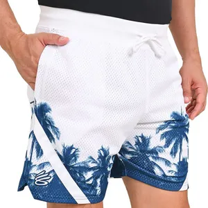 Shorts de Treino Masculino Under Armour Curry Mesh 3 P Azul