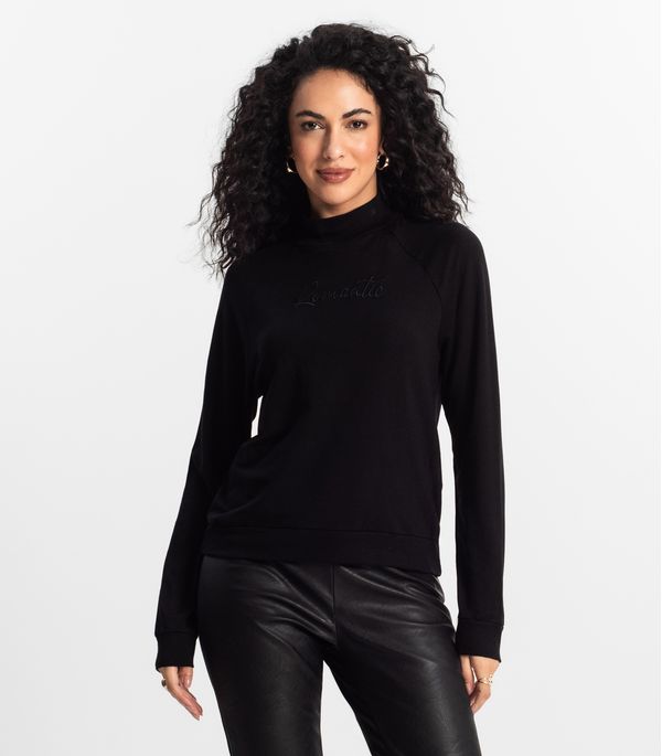 Moletom Raglan Feminino Rovitex Preto GG