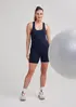 Macaquinho Esportivo Feminino Curto Proteção Uv 50+ - Azul G
