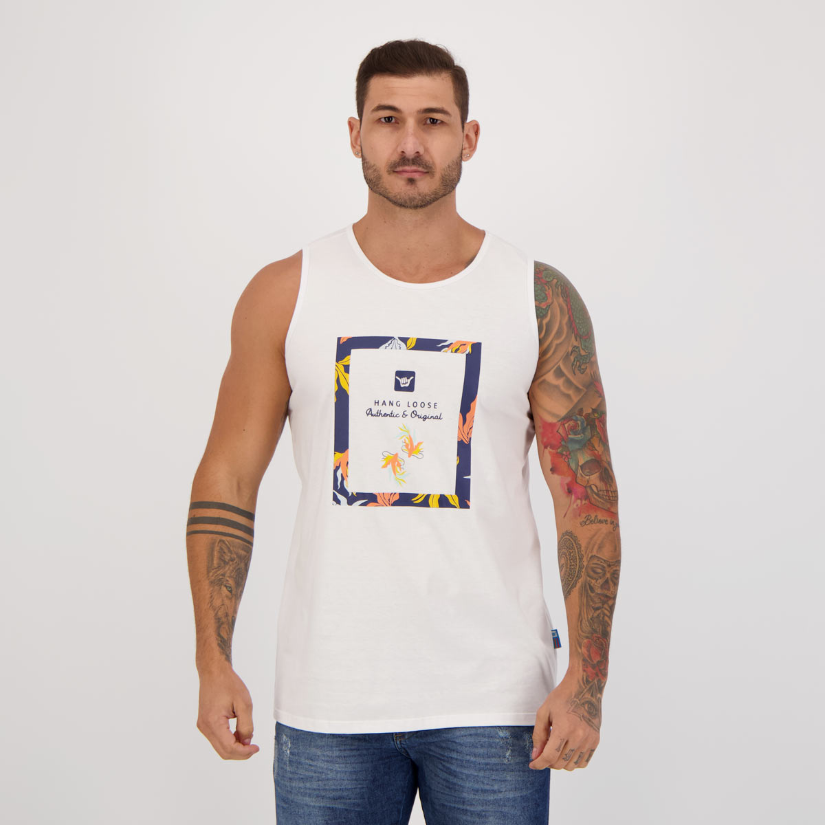 Regata Hang Loose Silk Squarefish Branca