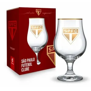 Taça Dublin Série Ouro São Paulo Vidro 400ml - Brasfoot