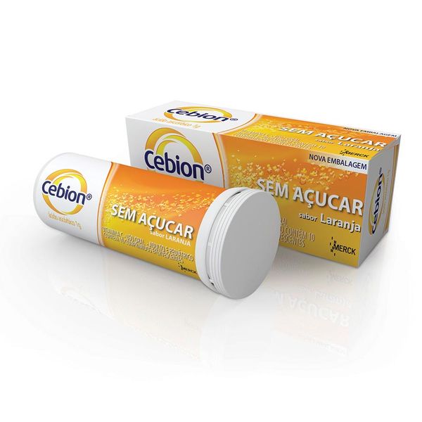 Cebion 1G Tubo Com 10 Pastilhas Efervescentes Sem Açúcar