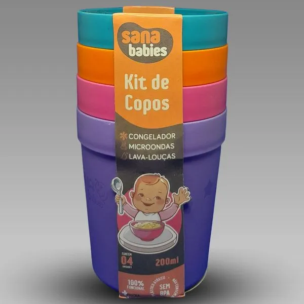 Kit Copo Infantil Pequenos 200 ml 9320 9320