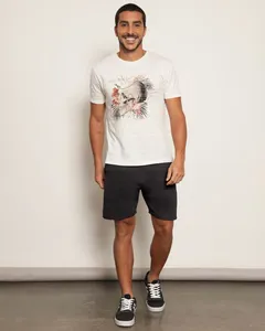 Bermuda Masculina Moletinho Reta Bolsos Com Cordão Preta G