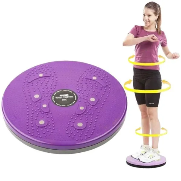 Disco de Rotação para Exercícios Equilíbrio e Fisioterapia Amarelo Twist Disco de Rotação para Pilates Yoga e Reabilitação Amarelo Twist
