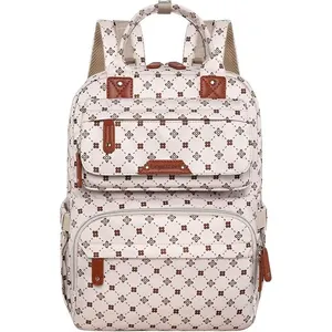 Mochila Para Fraldas De Bebês Unissex Legestori Rosa E Branco A-BI